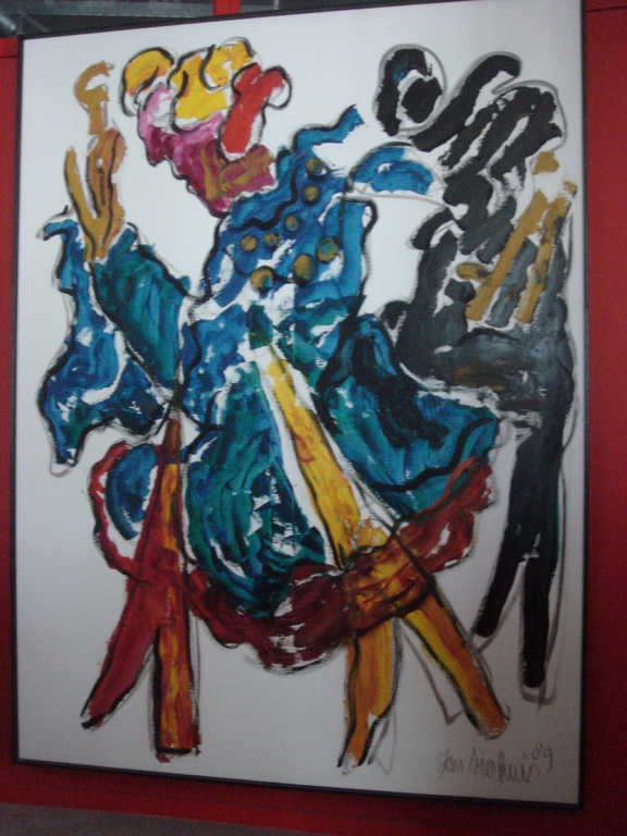 Jan Sierhuis, 1989, Allegrias, Olie op doek verkocht voor € 2250!