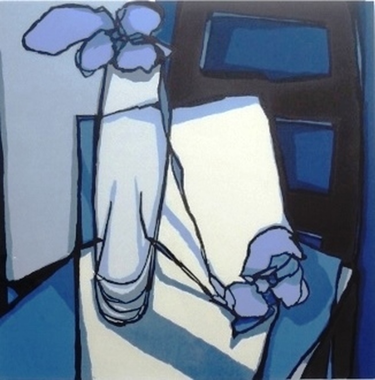 Fon Klement, mooi ingelijste grote boardsnede, handgesigneerd, 1992 verkocht voor € 375!