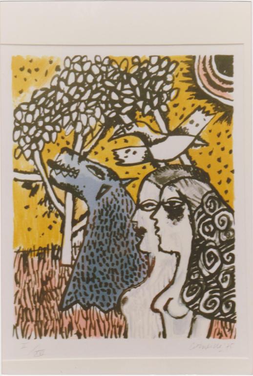 Corneille 'Le Chien Bleu' Litho 1975 Oplage 2/16 verkocht voor € 295!