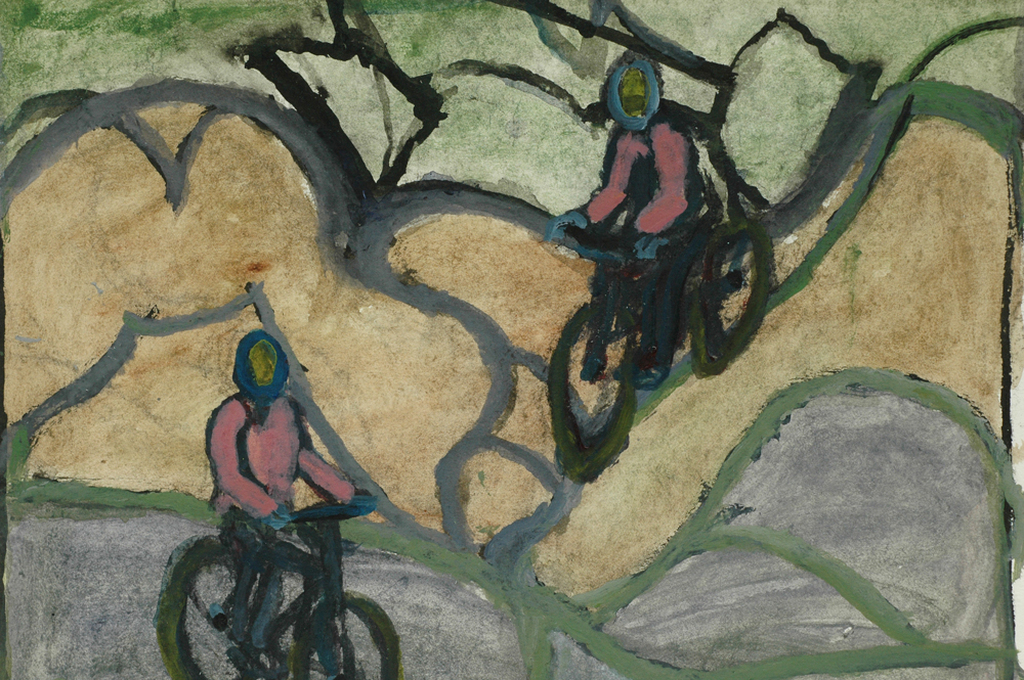 Hans Ebeling Koning, verf en inkt op papier, de neefjes kopen? Bied vanaf 50!