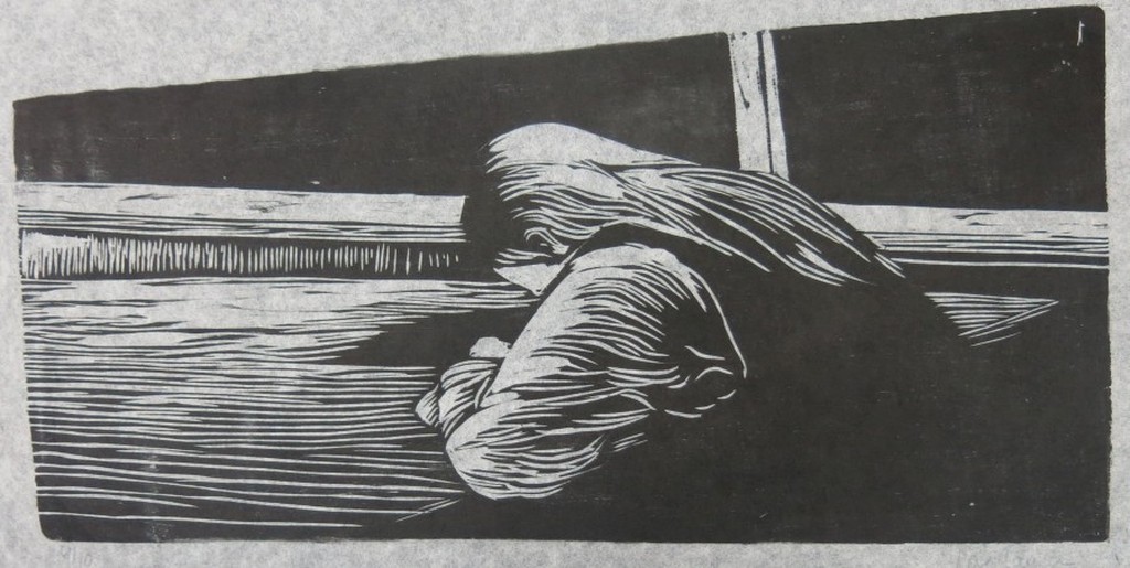 Jose Jansen: Houtsnede op rijstpapier, Zonder titel kopen? Bied vanaf 1!