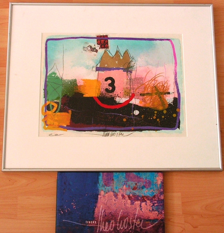 Theo Koster  -  zeefdruk  -  Travelling verkocht voor € 80!