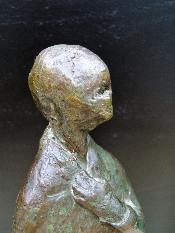 Onbekende meester: Bronzen beeld van staande man kopen? Bied vanaf 150!