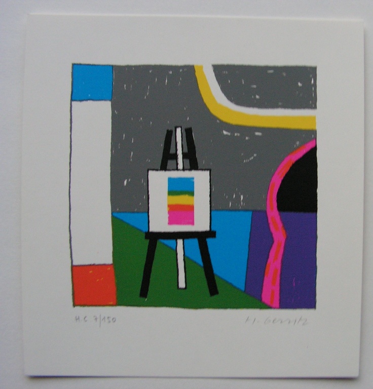 Harrie Gerritz  -  set van 3 litho's in kleur. kopen? Bied vanaf 1!