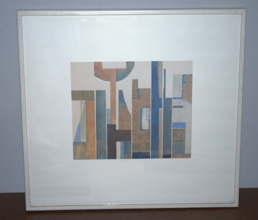 collage en potlood--Piet Franz, Nieuwe Haagse School verkocht voor € 150!