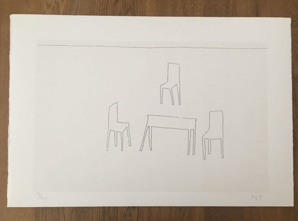 Klaas Gubbels, gesigneerde zeefdruk verkocht voor € 100!