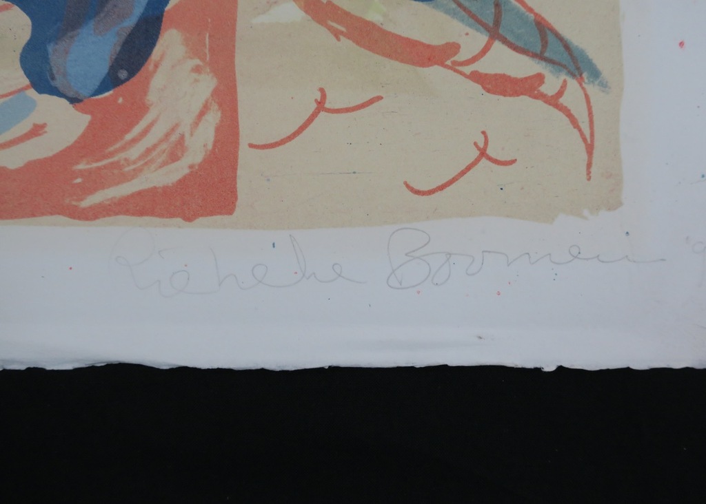 Lot met 3 werken: o.a. Rieneke Boonman, Litho, Z.T. kopen? Bied vanaf 1!