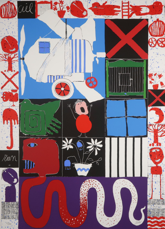 Christian Silvain: Zeefdruk, l'Oiseau Cage  kopen? Bied vanaf 70!