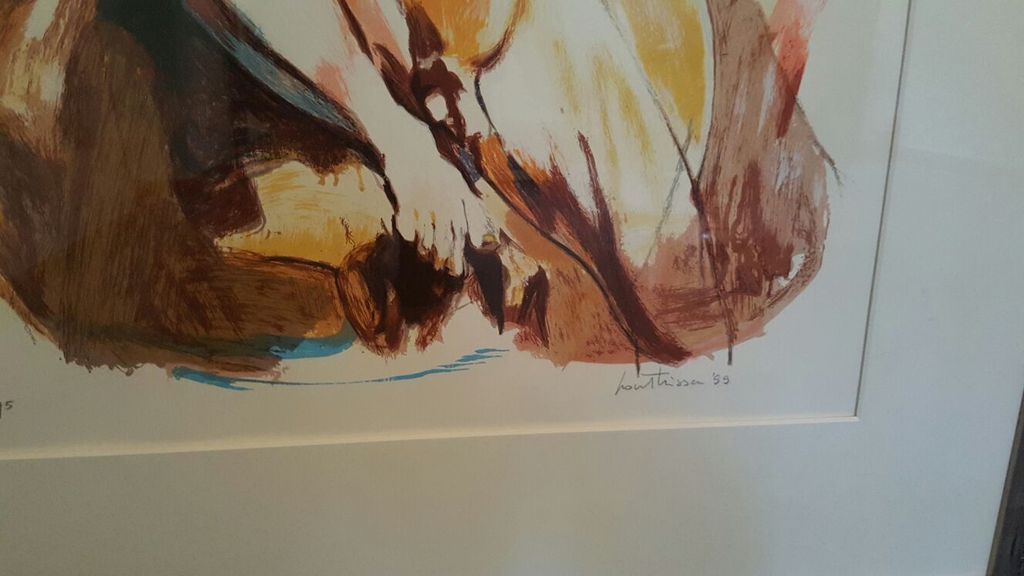 Lou Thissen: Zeefdruk, Zonder Titel - Ingelijst kopen? Bied vanaf 10!