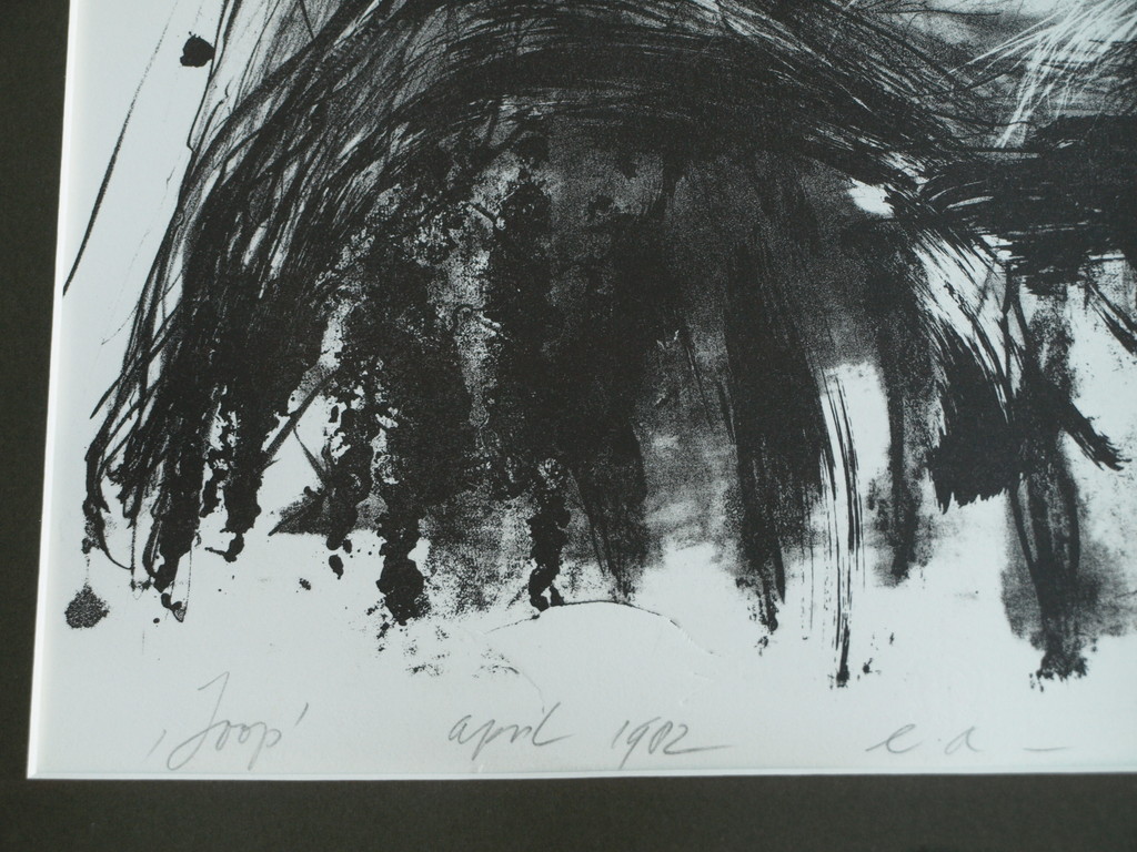 Ton Söder : Litho , Orang-oetan Joop – Artis - gesigneerd & ingelijst – 1982 kopen? Bied vanaf 1!