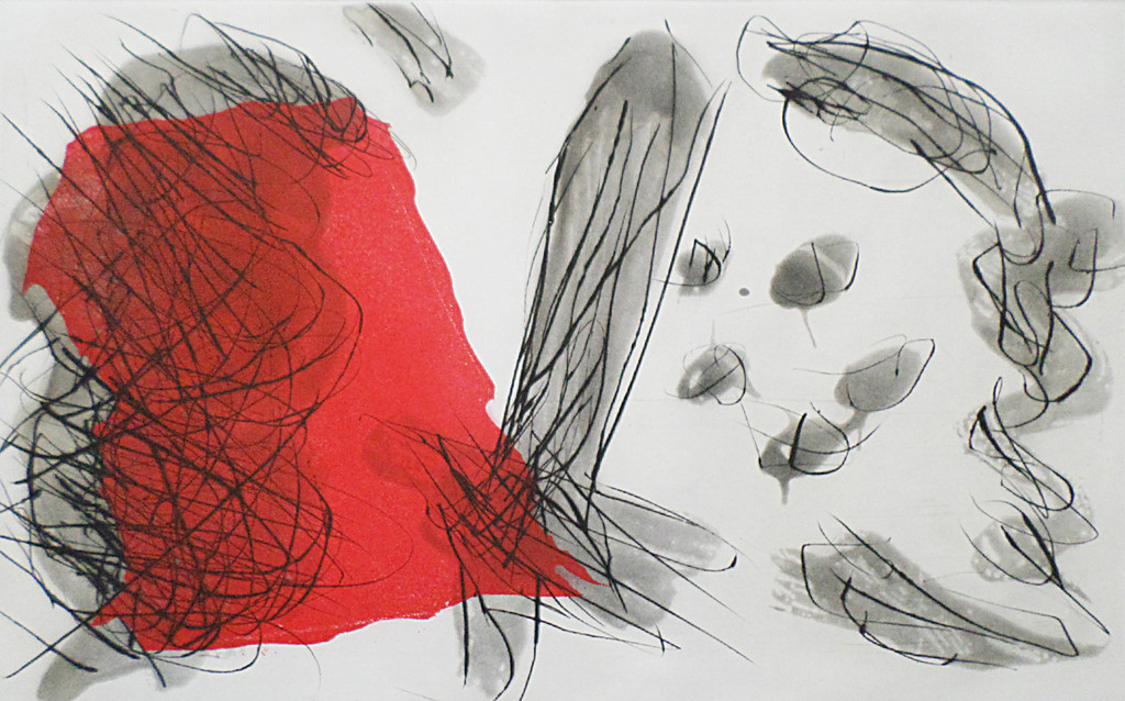 Ger Lataster - Abstract, droge naald ets met aquatint verkocht voor € 175!