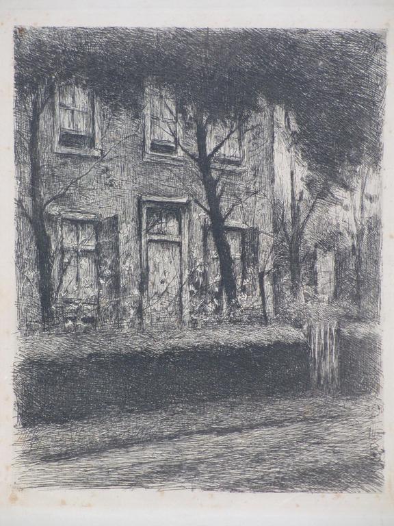 Frits Maris, Landhuis achter haag, Ets kopen? Bied vanaf 35!