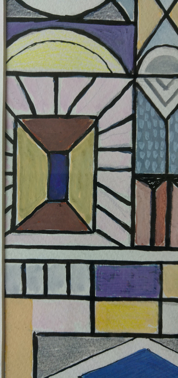 Toine Corstjens - Gouache - Binnenstad kopen? Bied vanaf 125!