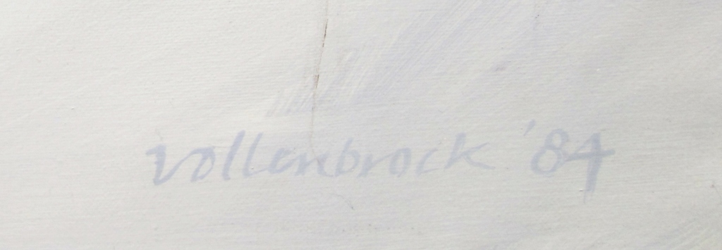 Gerard Vollenbrock (1949) - Futuristisch olieverfschilderij met lijst (XL) kopen? Bied vanaf 1!