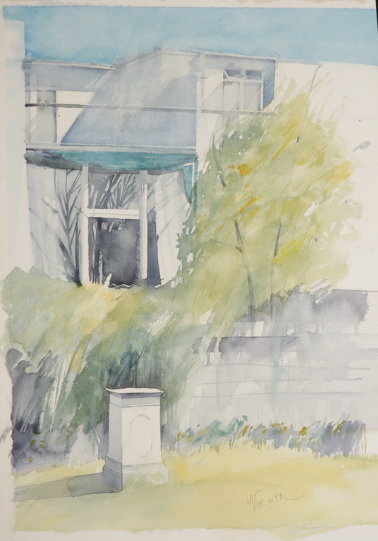 Onbekend gesigneerd: Aquarel, Zonder titel kopen? Bied vanaf 1!