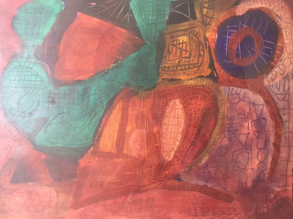 Laatste kans! Ernst Vijlbrief - gouache - hand gesigneerd - 1959 verkocht voor € 99!