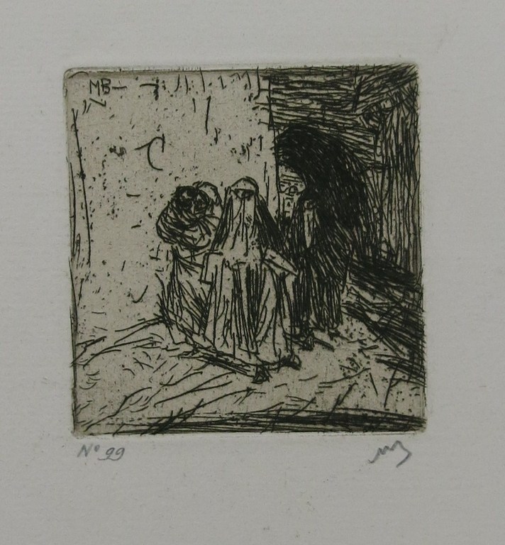 Marius Bauer: Ets, Turksche Vrouwen verkocht voor € 35!