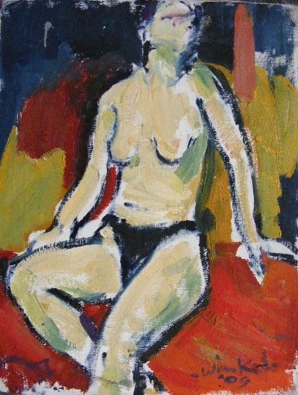 Ariën Winkel, olieverf op doek, Joke. kopen? Bied vanaf 100!