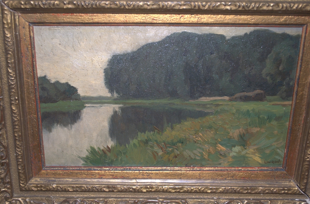 Waterlandschap - olieverf op paneel, gesigneerd kopen? Bied vanaf 250!