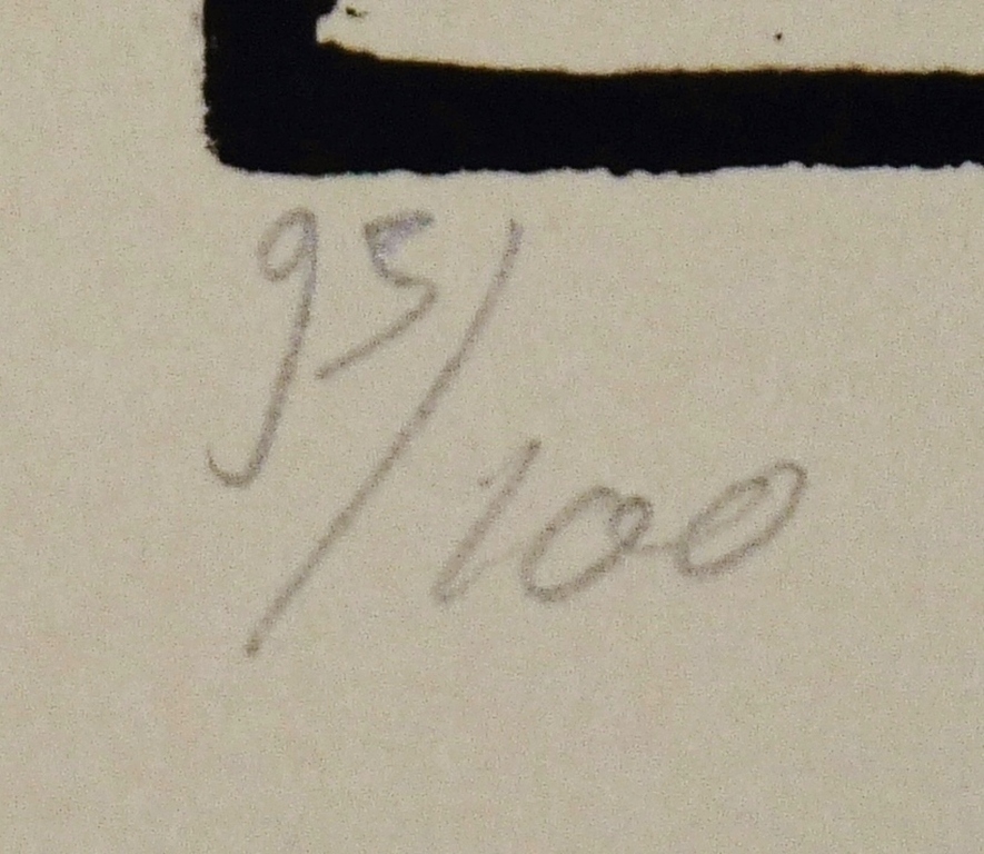 Pieter Becks: Houtsnede, Zonder Titel, Gesigneerd, 1995 kopen? Bied vanaf 39!