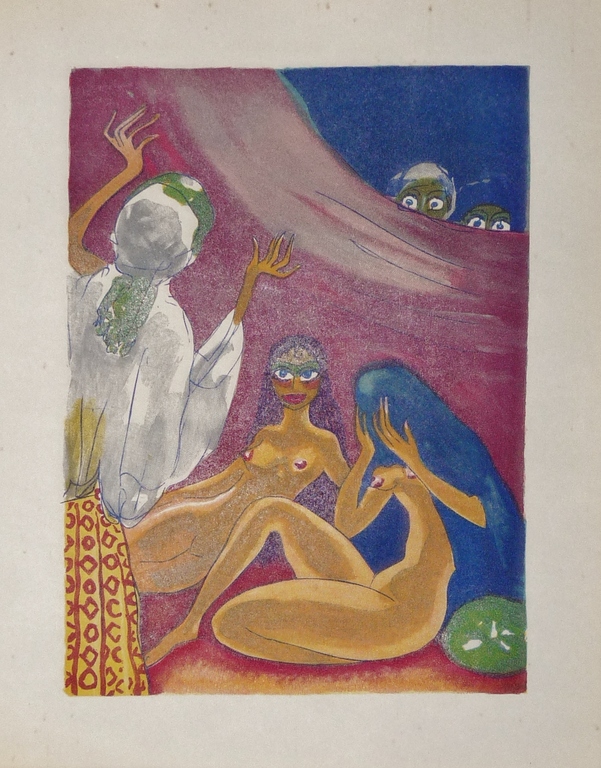 Kees van Dongen, Houtgravure naar aquarel uit 1000 en 1 nacht kopen? Bied vanaf 45!