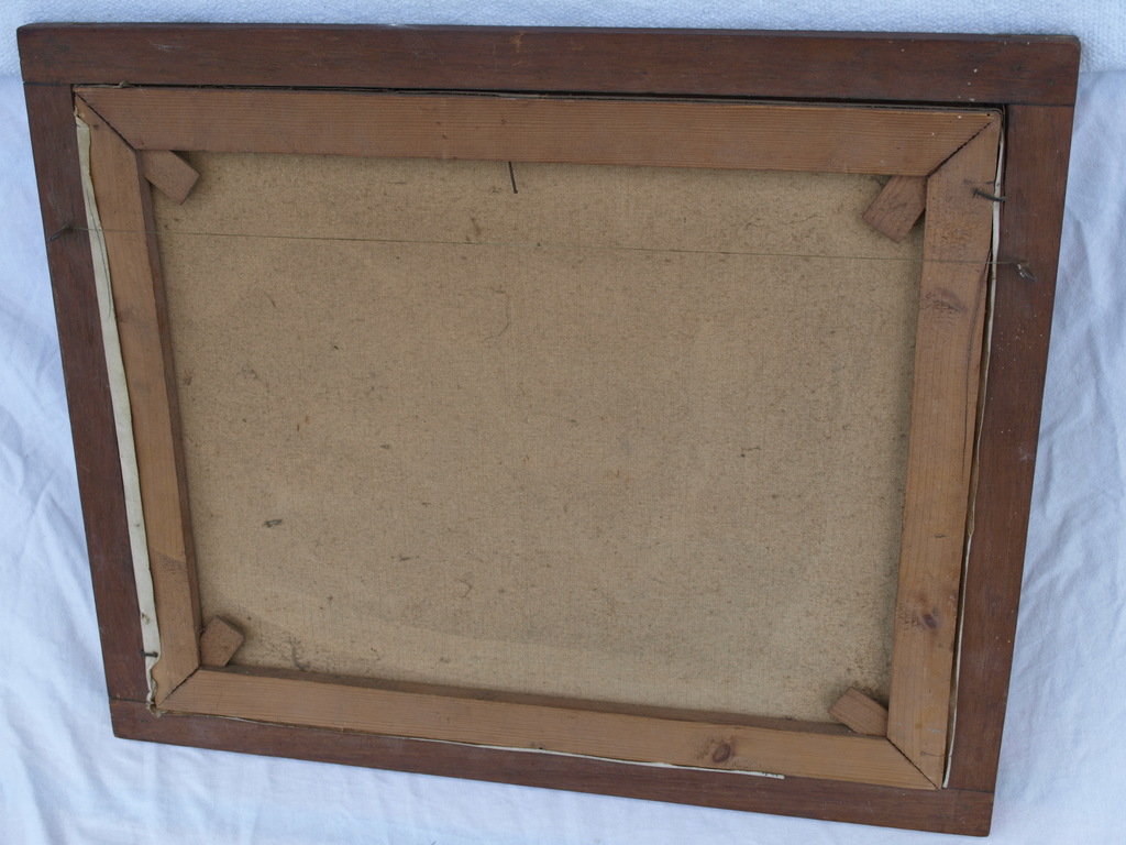 Gesigneerd ‘v. Oort’ (?) : Olieverf op doek – Landschap met molen – ingelijst  kopen? Bied vanaf 1!