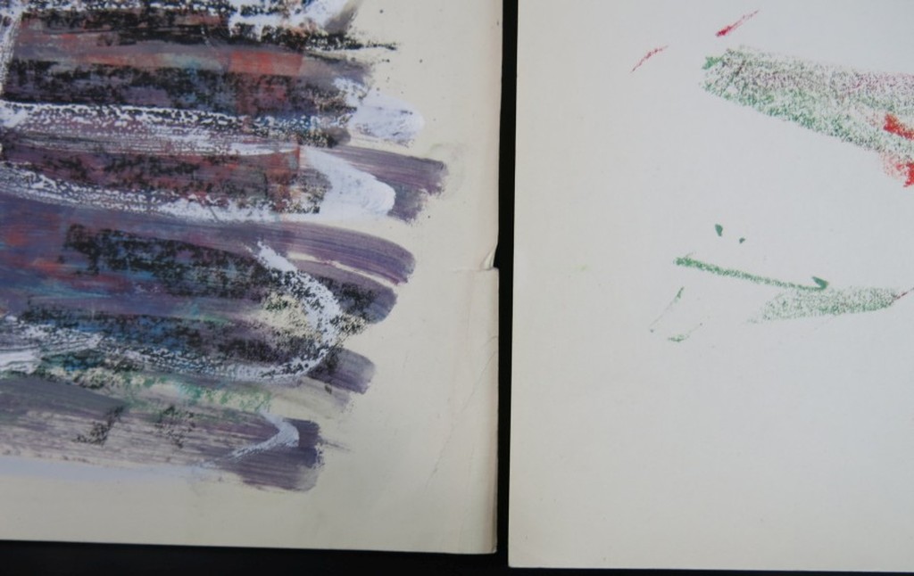 Juul Neumann: Gemengde techniek op papier + Krijttekening, Staand naakt kopen? Bied vanaf 1!