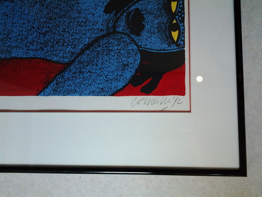 Corneille Litho handgesigneerd 168 van 250 1992 Vrouw met vogel kopen? Bied vanaf 160!