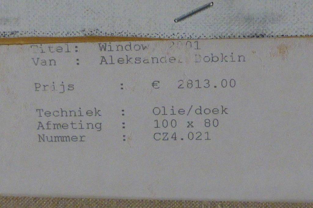 Alexander Bobkin, Window (2001), olieverf op doek kopen? Bied vanaf 800!