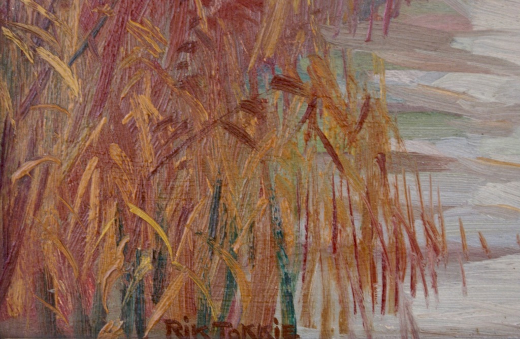 Rik Tokkie ( XXste eeuw ) Olie op Paneel "Bootje op het Droge aan de Schelde" kopen? Bied vanaf 1!