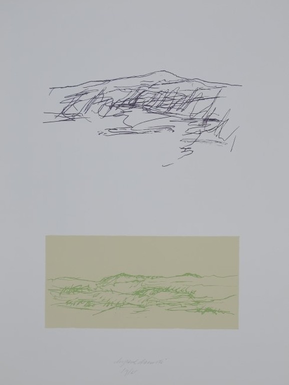 Christiaan Paul Damste: Zeefdruk, Twee landschappen  kopen? Bied vanaf 20!