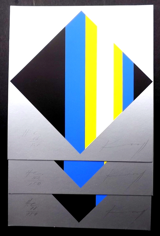 Prof. Edgar Knoop - 3x gesigneerde litho - 1985 kopen? Bied vanaf 1!