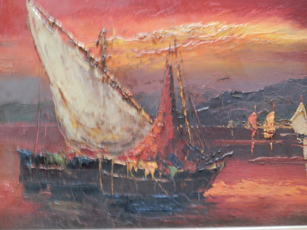 PETER BROUWER   Groot schilderij  Olieverf op doek  ITALIAANS LANDSCHAP     kopen? Bied vanaf 35!