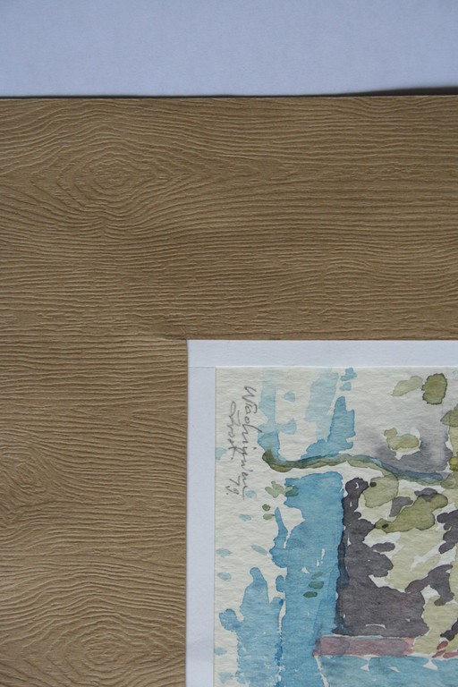 Onbekende Poolse kunstenaar - aquarel - kerk te Heemstede kopen? Bied vanaf 1!