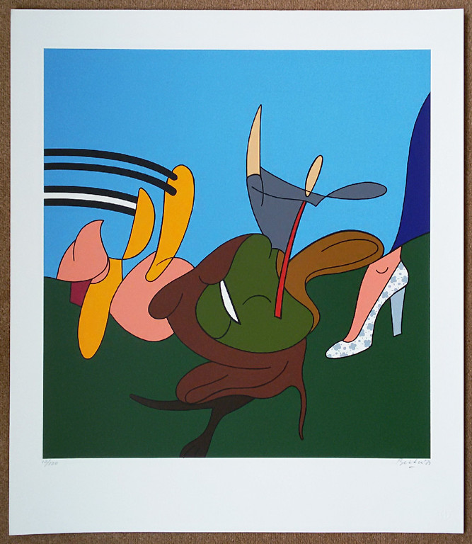 Jules Bekker - Bullfight, zeefdruk kopen? Bied vanaf 30!