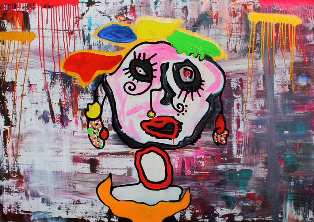 Paul Kostabi. -HELLO!- Giclee 2016. Handgesigneerd en genummerd. Oplage 75 exemp kopen? Bied vanaf 69!