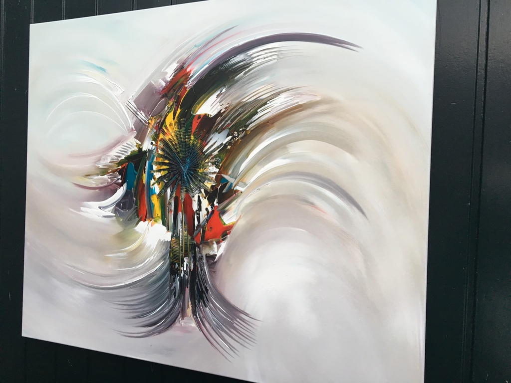 Gena-Abstract The energy- Acrylverf op doek kopen? Bied vanaf 200!