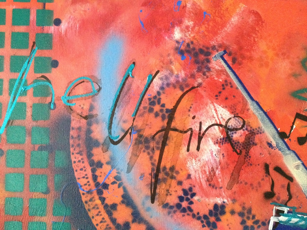 Espen Greger Hagen, acryl op linnen, Hellfire kopen? Bied vanaf 750!