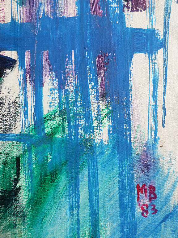 Mathieu Berden - Abstract, olieverf op doek (zeer groot) kopen? Bied vanaf 325!