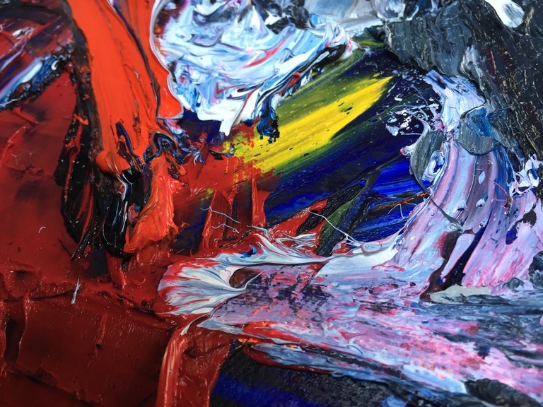 ORIGINEEL- LET ME BE A BOY AGAIN #17 - RICK TRIEST - OLIEVERF - 120X120 kopen? Bied vanaf 350!