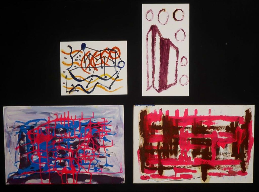 Lot met 4x gemengde techniek van Meertje Kaal kopen? Bied vanaf 1!