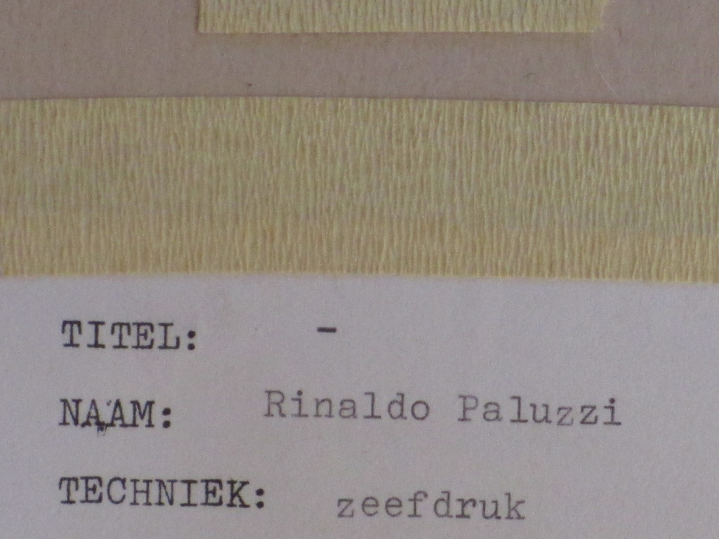 Rinaldo Paluzzi, Ruimtelijke compositie, Zeefdruk kopen? Bied vanaf 35!