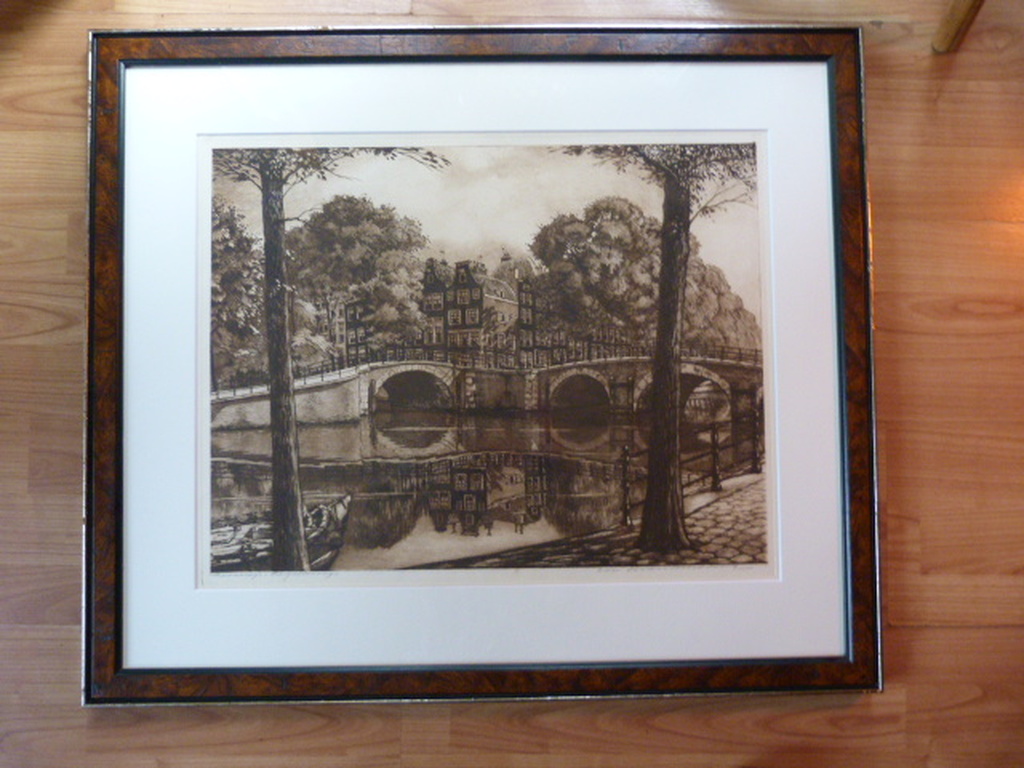 Corn. Brandenburg  ( 1884 – 1954 ) - Keizersgracht -Reguliersgracht te Amsterdam kopen? Bied vanaf 110!