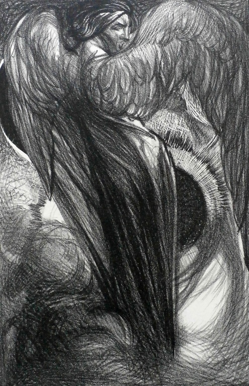 Johannes Aarts - Litho: Apocalypsis - Engel kopen? Bied vanaf 70!