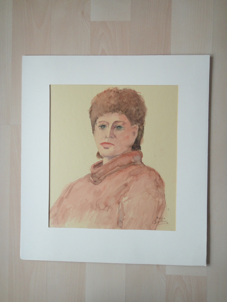 Jaap van Veen, aquarel, 4 jaren '70 portretten  kopen? Bied vanaf 1!