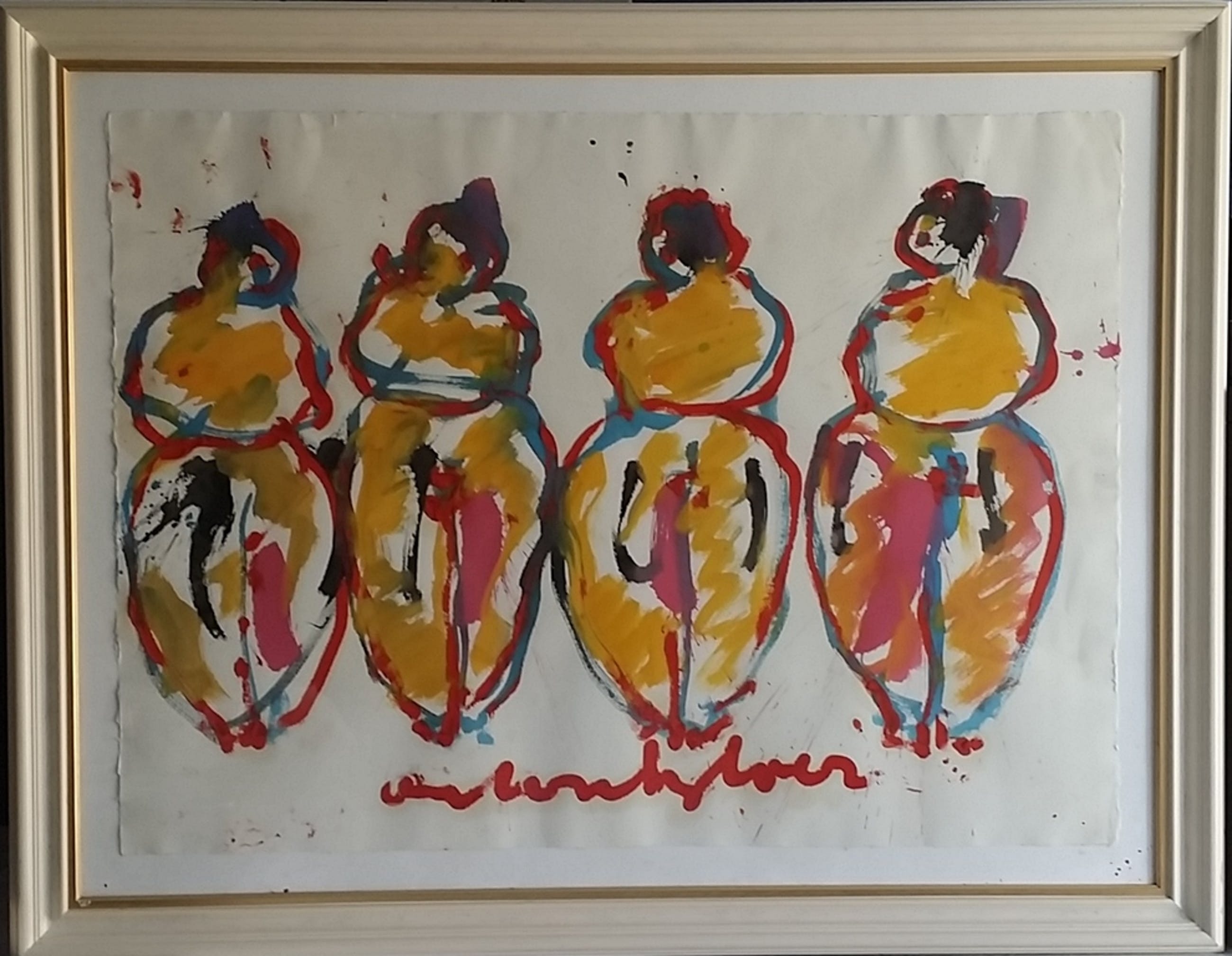 Anton Heyboer Anton Heyboer 4 Vrouwen Verkocht Kunstveiling nl