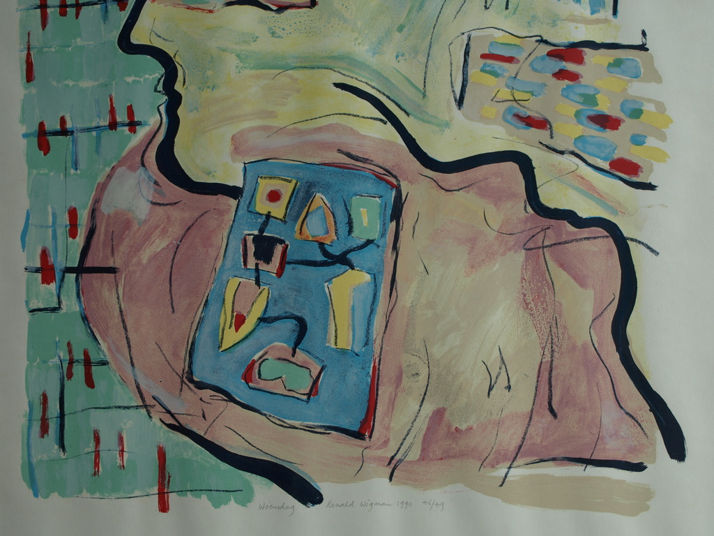 Ronald Wigman (1954-) : Zeefdruk – Woensdag – 1990 – oplage 49 ex.  kopen? Bied vanaf 1!