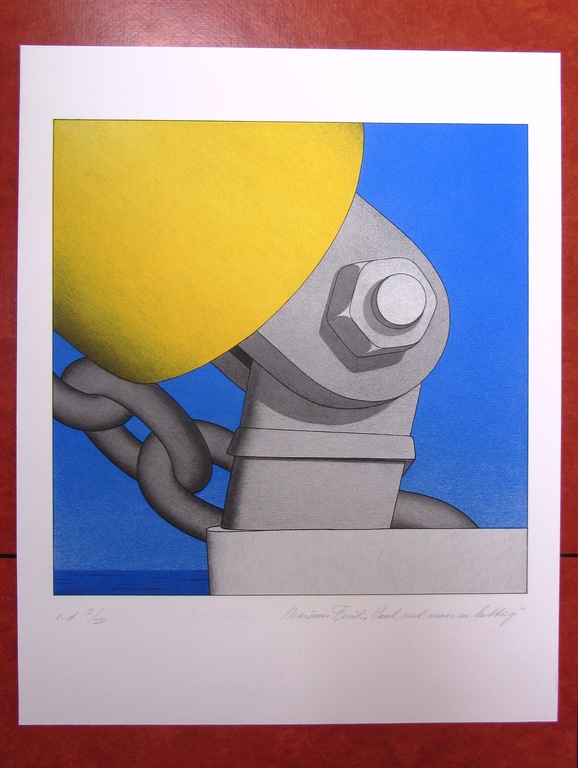 Paal met moer en ketting verkocht voor € 100!