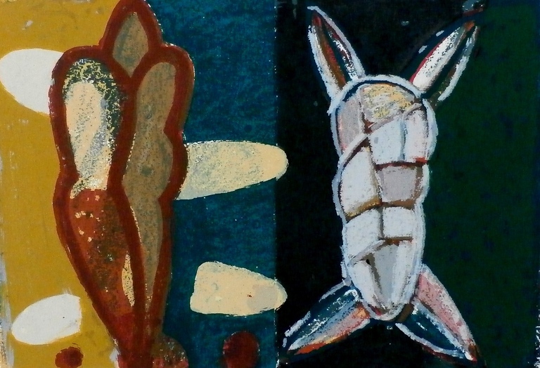 Piet Warffemius - Zeefdruk  - 1991 verkocht voor € 60!