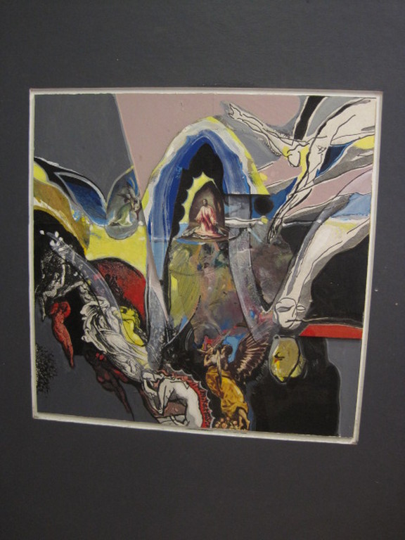 Paul Koning 1916-1998 gemengde techniek collage gesigneerd  kopen? Bied vanaf 1!